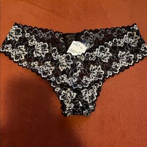 Forever 21 Black and White Lace Panties